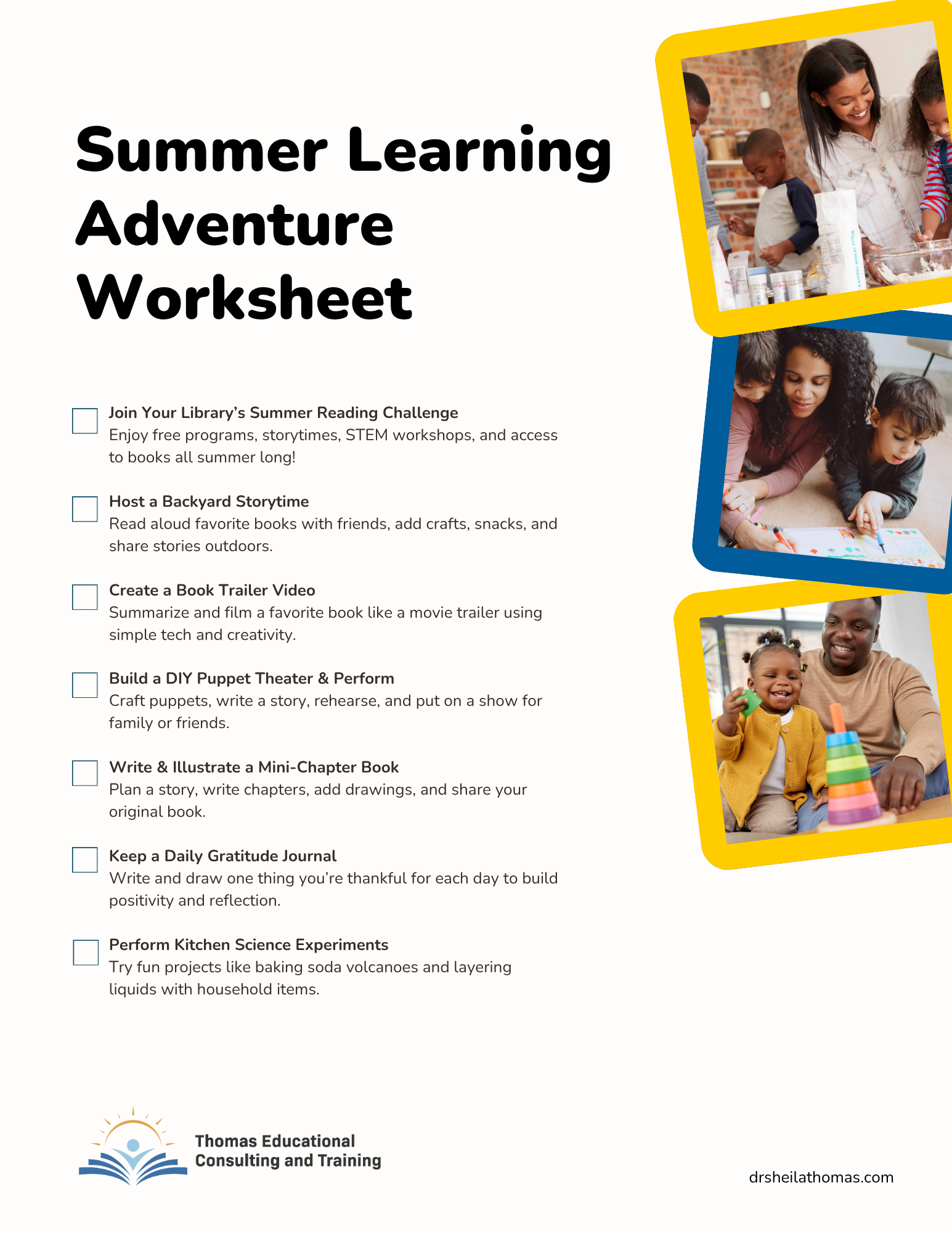 Summer Learning Adventure Worksheet Thumbnail